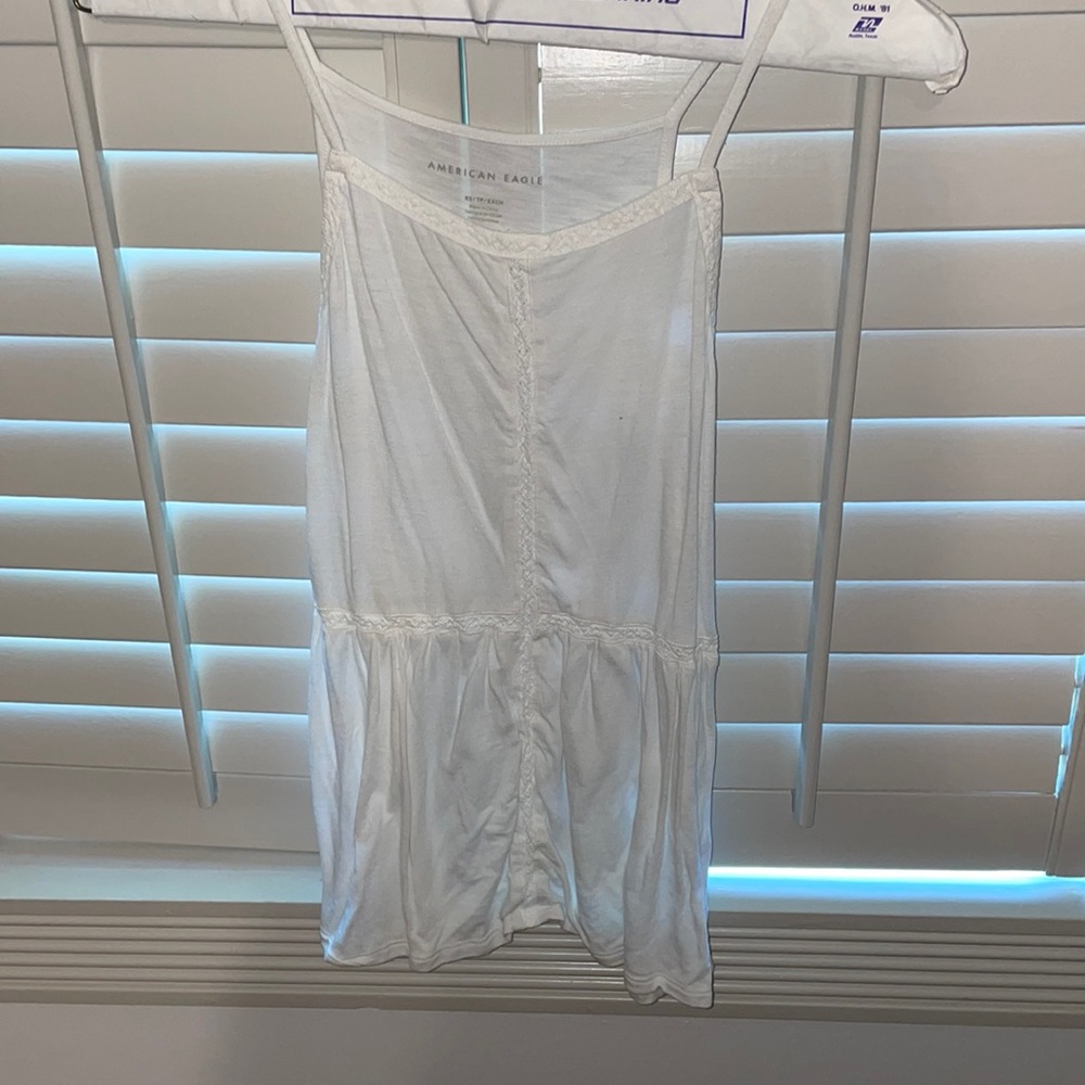 White spaghetti strap top